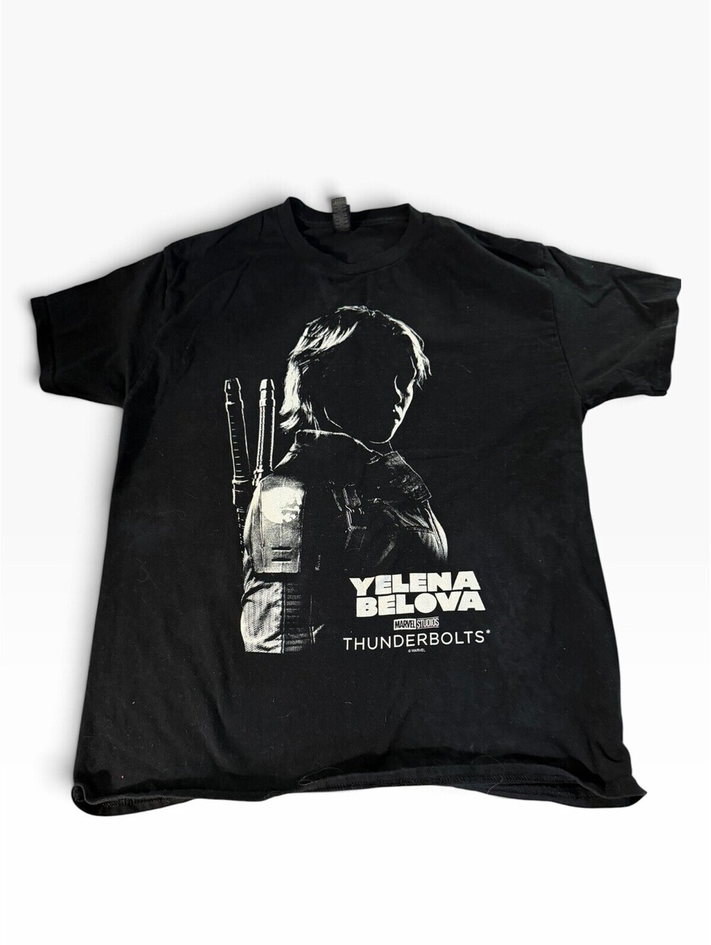 Marvel Thunderbolts Yelena Belova Black T Shirt Graphic L